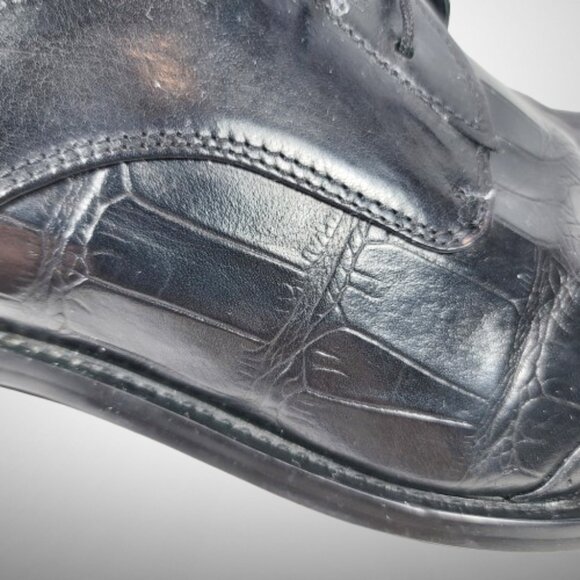 Georgio Armani Men's Derby Croco Leather Shoes - Size: 42 - Picture 8 of 14